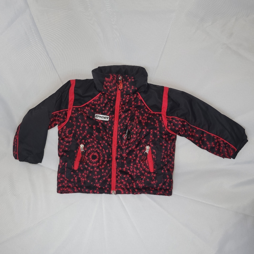 Spyder Kids Red and Black Winter Jacket, Size 2